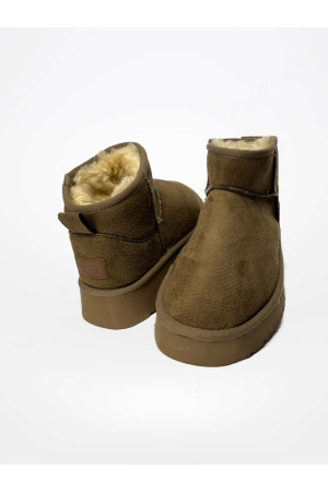Klasik Kahverengi Kısa UGG Bot – İçi Kürklü, Günlük & Kışlık Rahat Bot