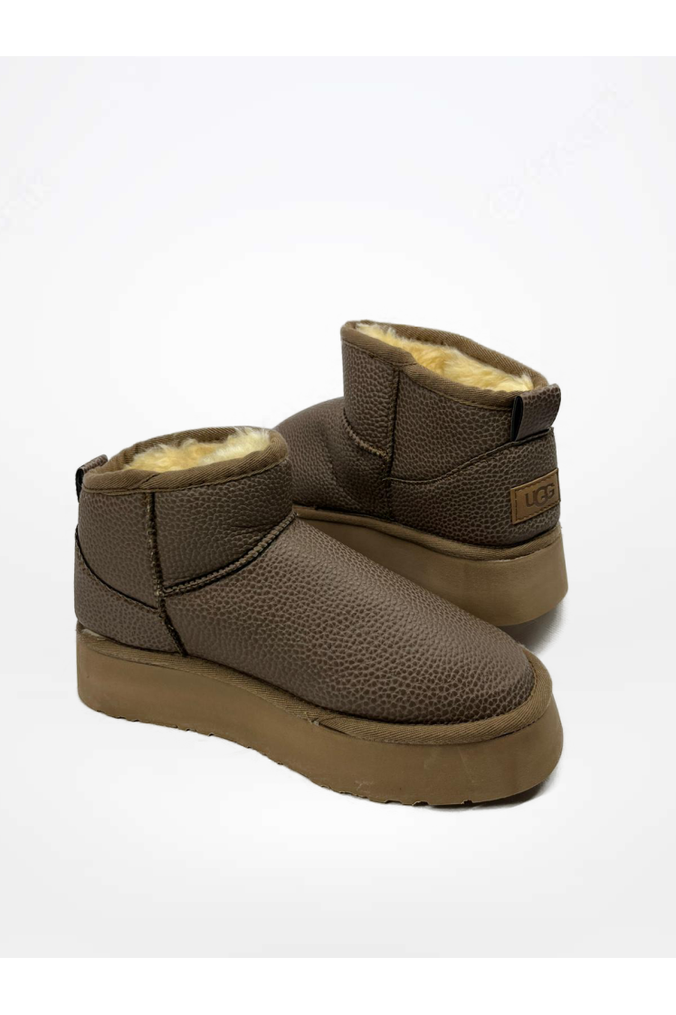 kahve Renk Deri Görünümlü...